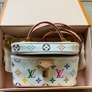 Louis Vuitton Murakami collab vanity chain pouch handbag